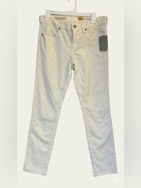 Anthropologie Pilcro Cream Corduroy Pants Size 29 NWT Mid-Rise Neutral